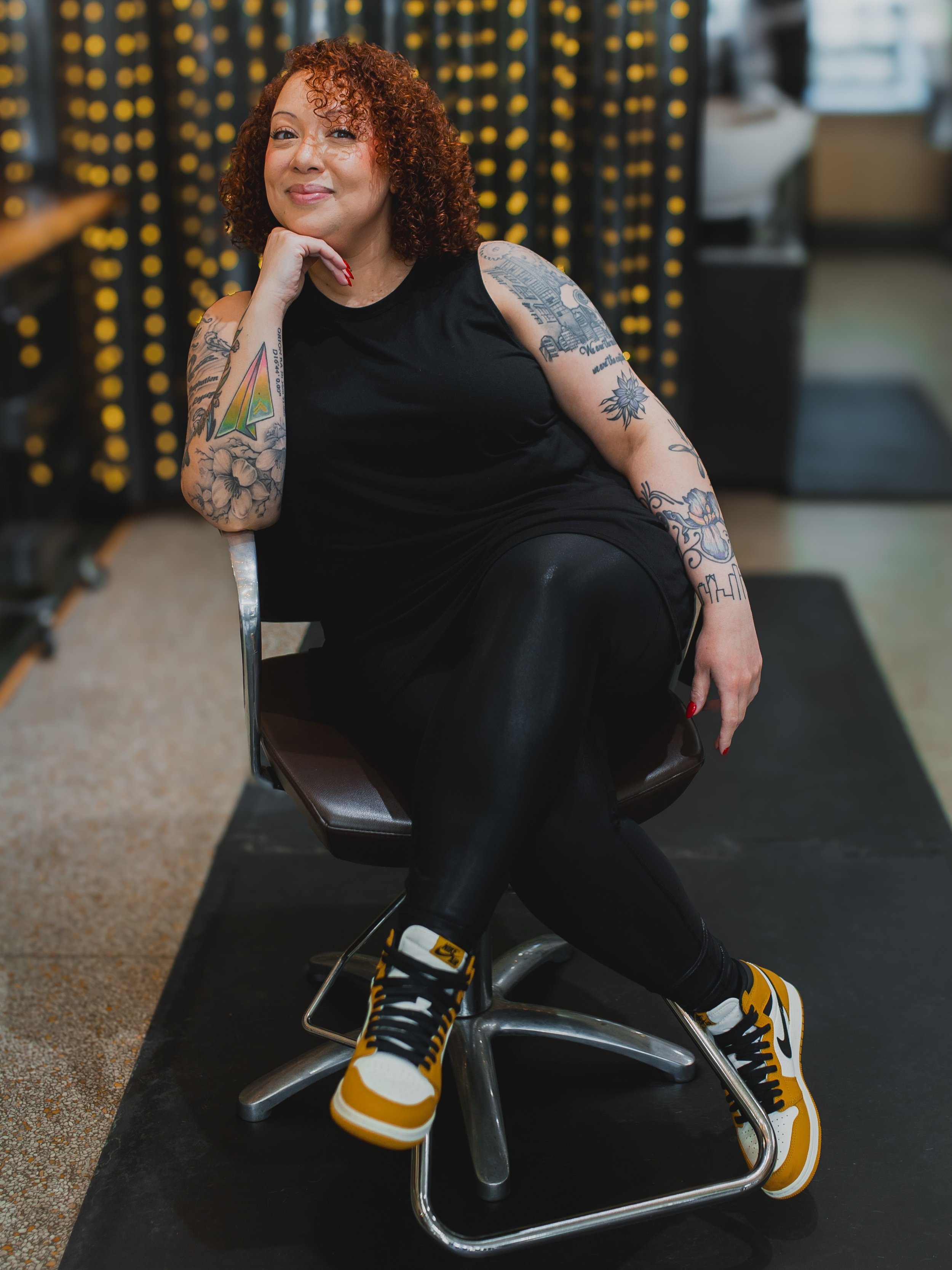 Courtney Monroe, stylist and colorist at Pura Vida Color Studio Hair Salon in Ann Arbor